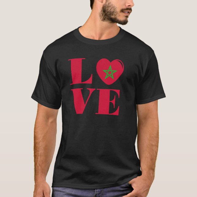 I kärlek Marocko T Shirt (Framsida)