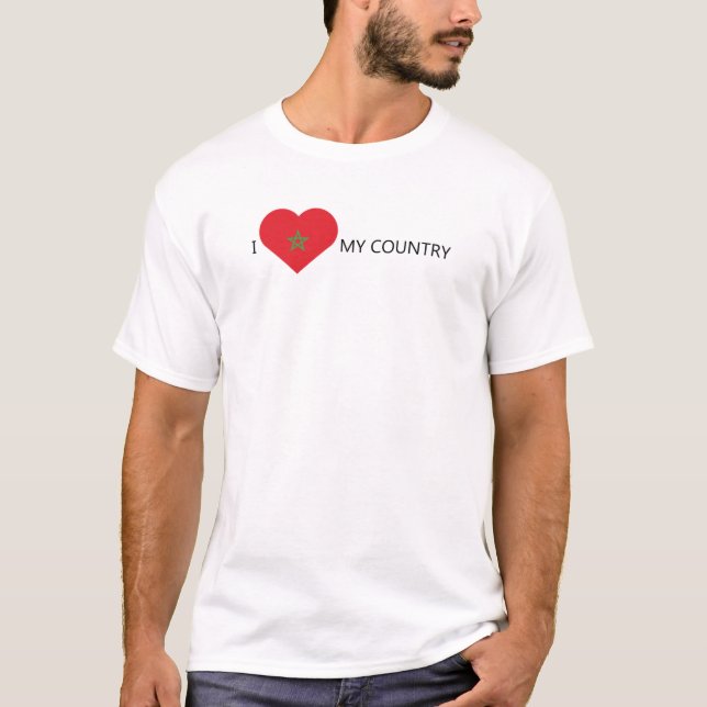 I Kärlek Marocko T Shirt (Framsida)