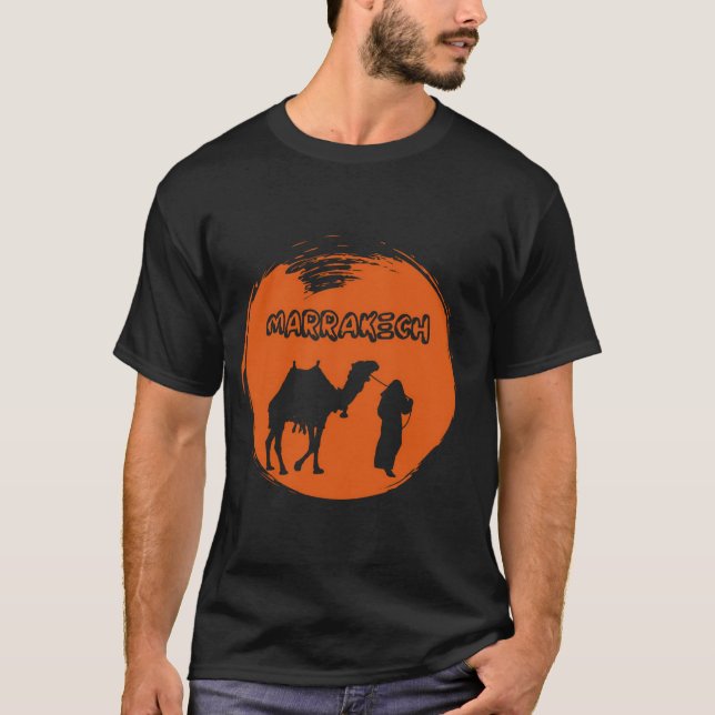 I Kärlek Marrakech,Marrakech Kärlek,Marocko,Red Ci T Shirt (Framsida)