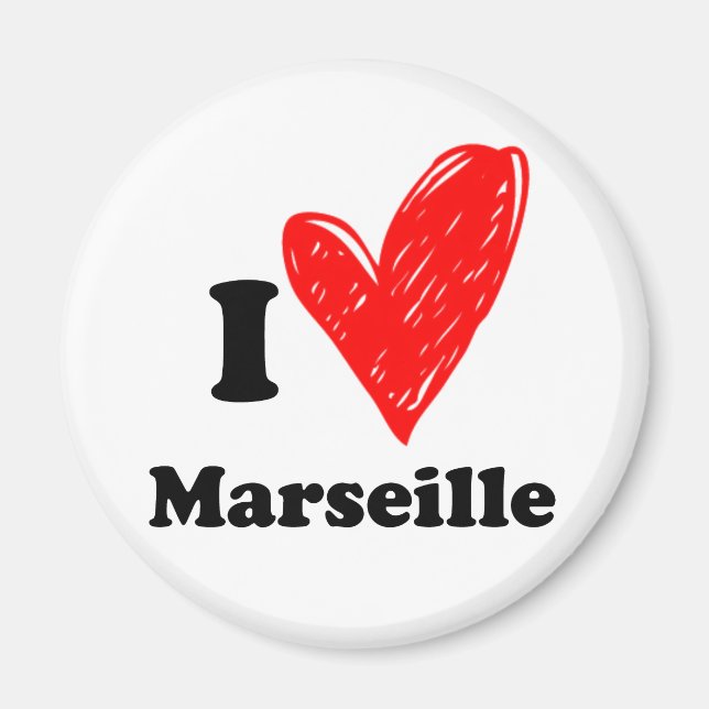 I kärlek Marseille Magnet (Framsidan)