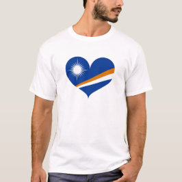 I Kärlek Marshall Islands Flagga T Shirt