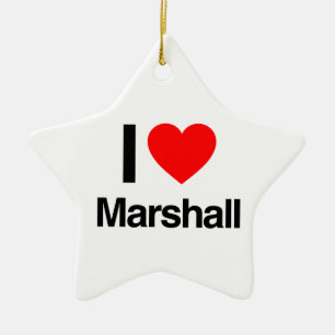 i kärlek marshall julgransprydnad keramik