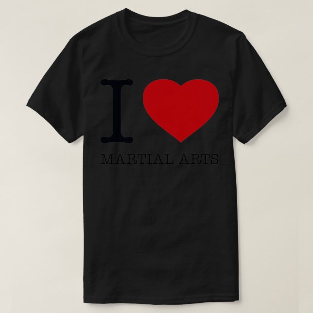 I KÄRLEK MARTIAL ARTS T SHIRT (Design framsida)