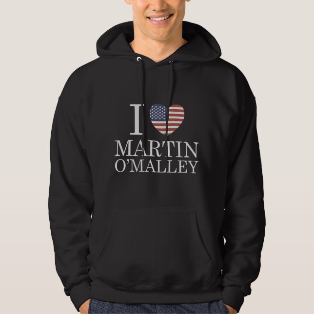 I Kärlek Martin O'Malley Hoodie (Framsida)