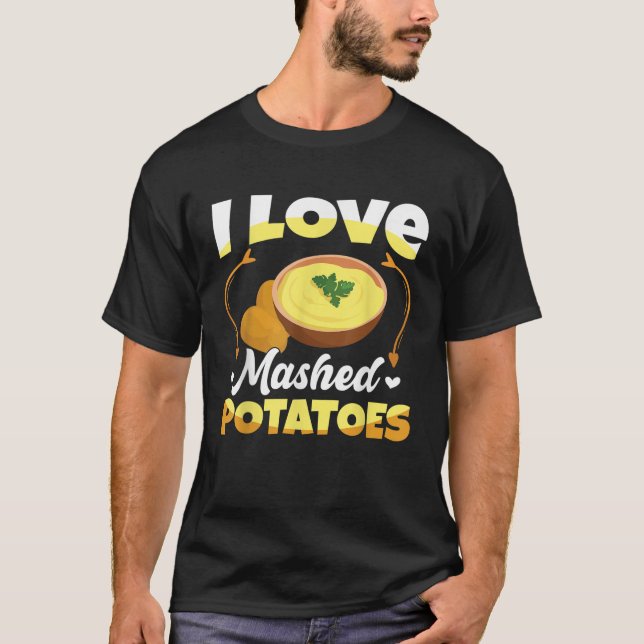 I Kärlek Maschat potatis T Shirt (Framsida)