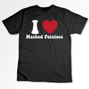 I Kärlek Mashpotatis Thanksgiving Dinner Gift T Shirt
