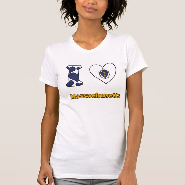 I kärlek Massachusetts T-shirt (Framsida)
