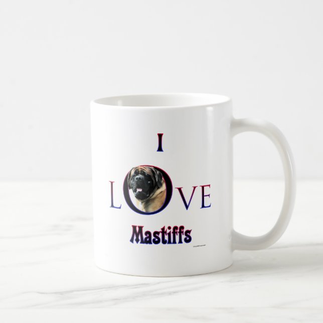 I Kärlek Mastiffs apricot Kaffemugg (Höger)