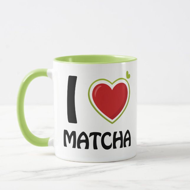 I kärlek Matcha T-Shirt Mugg (Vänster)