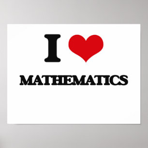 I Kärlek matematik Poster