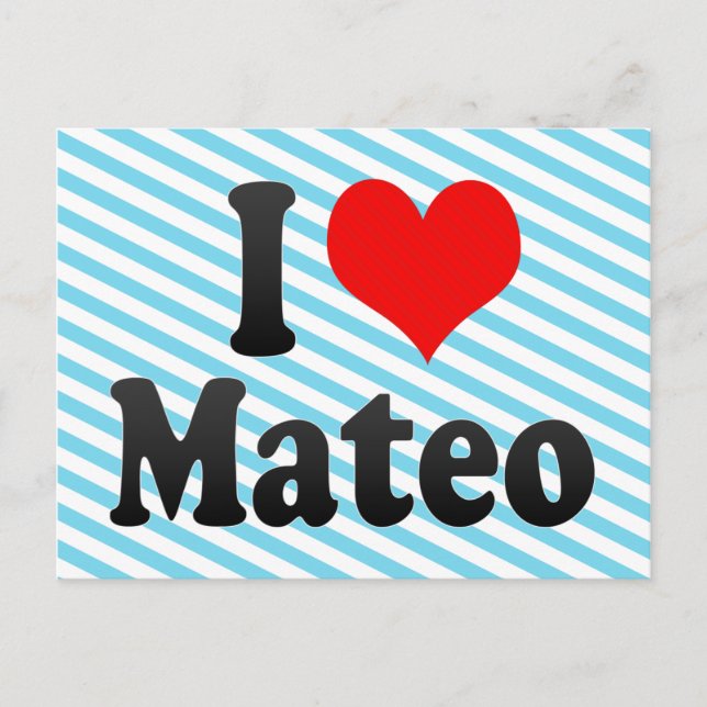 I kärlek Mateo Vykort (Framsida)
