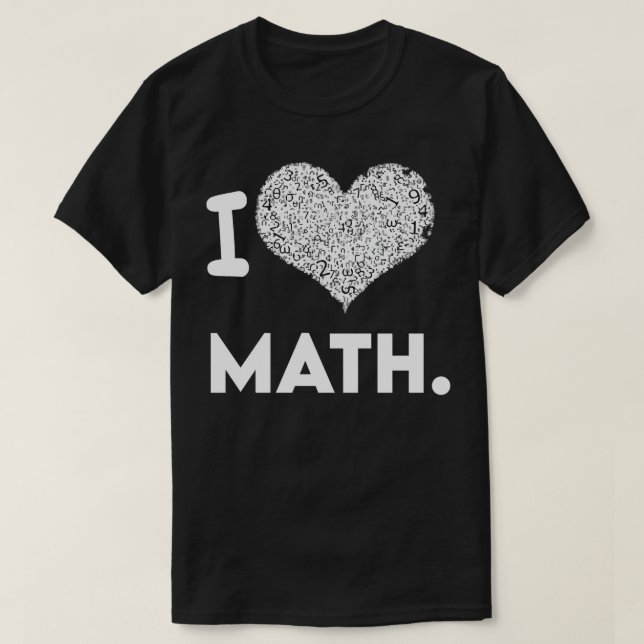 I KÄRLEK MATH 8 T SHIRT (Design framsida)