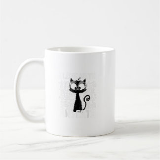 I Kärlek Math and Cats Black Cat Funny Sayed Coola Kaffemugg