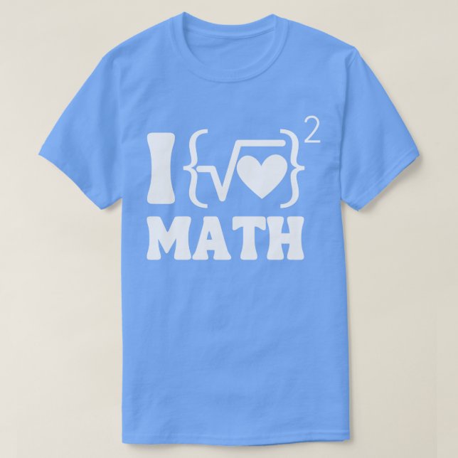 I kärlek math blk t shirt (Design framsida)