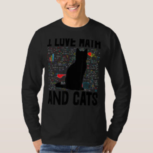 I Kärlek Math & Cats Småbarn Mathletics Kärlek Bir T Shirt