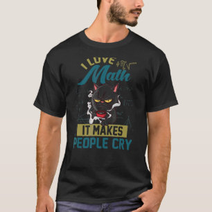 I Kärlek Math där folk Gråter grumpy Cat 2 T Shirt