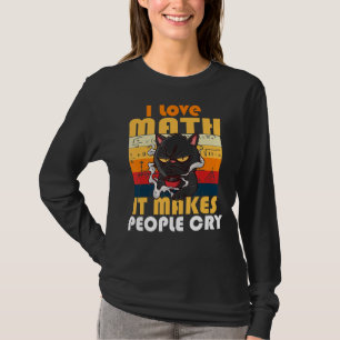 I Kärlek Math där folk Gråter grumpy Cat 3 T Shirt