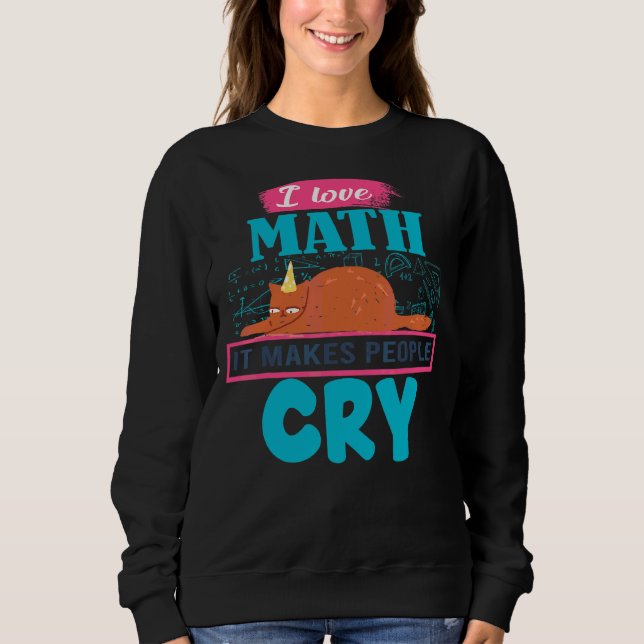 I Kärlek Math där folk Gråter grumpy Cat T Shirt (Framsida)