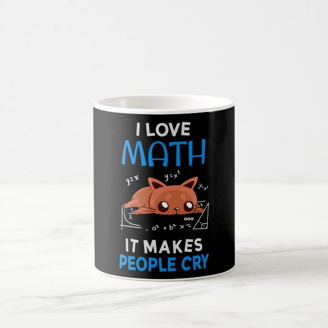 I Kärlek Math där folk Gråter Kaffemugg (Center)