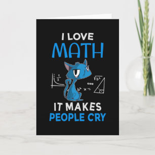 I Kärlek Math där folk Gråter Kort