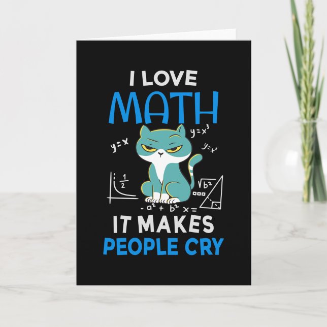 I Kärlek Math där folk Gråter Kort (Framsida)