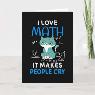 I Kärlek Math där folk Gråter Kort