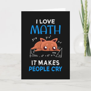 I Kärlek Math där folk Gråter Kort