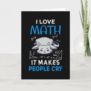 I Kärlek Math där folk Gråter Kort