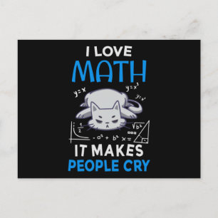 I Kärlek Math där folk Gråter Vykort