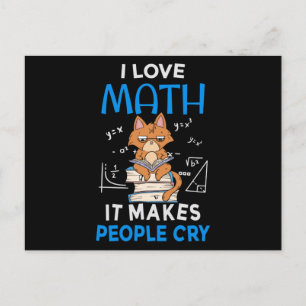 I Kärlek Math där folk Gråter Vykort
