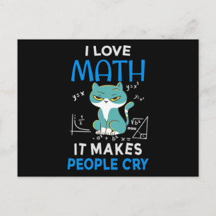 I Kärlek Math där folk Gråter Vykort