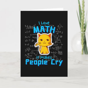 I Kärlek Math Funny matematiker för matformler Kort