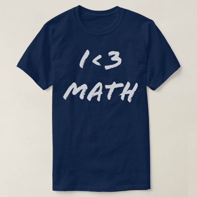 I KÄRLEK MATH I 3 MATH T SHIRT (Design framsida)
