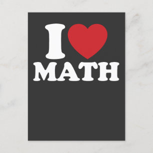 I Kärlek Math I Heart Groovy Retro Inbjudan Vykort