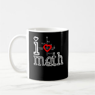 I Kärlek Math I Heart matematik Kaffemugg