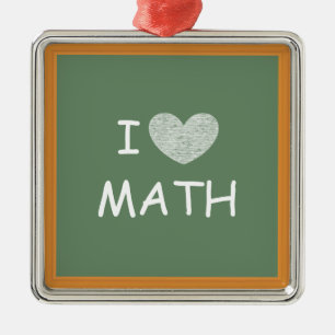 I Kärlek Math Julgransprydnad Metall