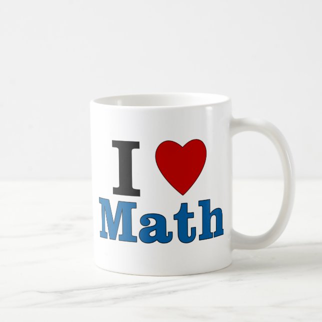 I Kärlek Math Kaffemugg (Höger)