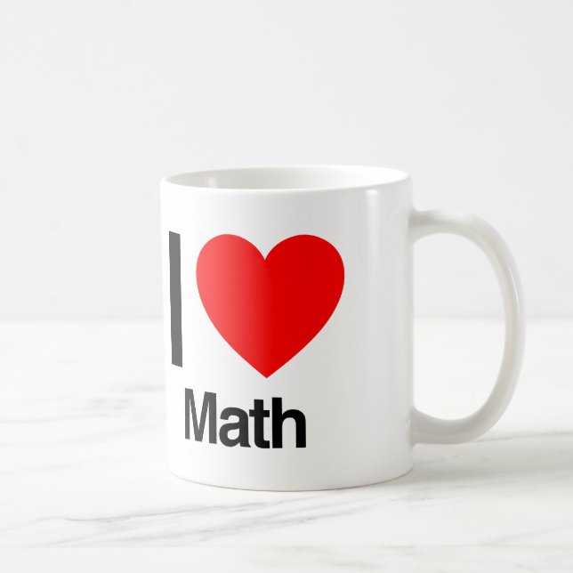 i kärlek math kaffemugg (Höger)