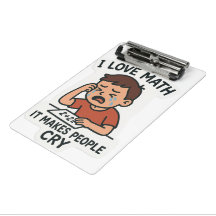 I Kärlek Math - Lustigt Tecknad Sticker