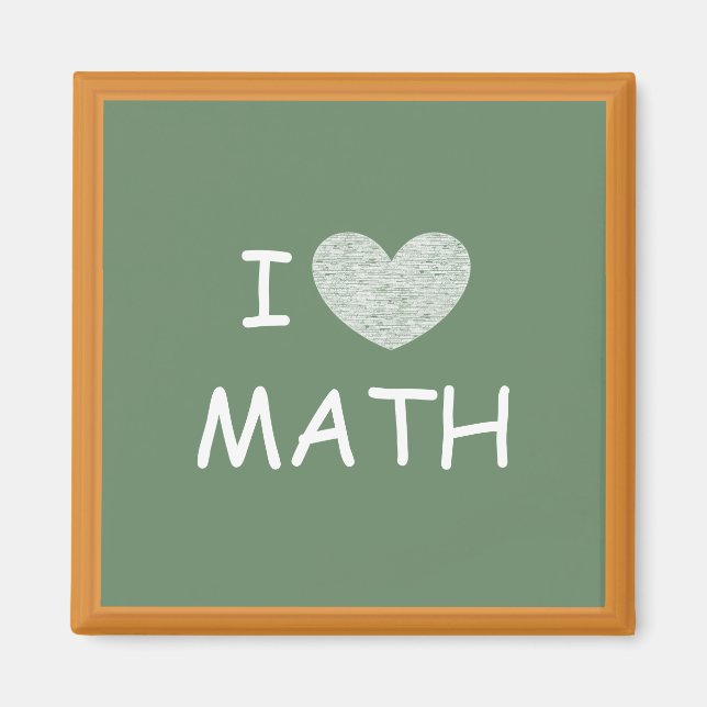 I Kärlek Math Magnet (Framsidan)
