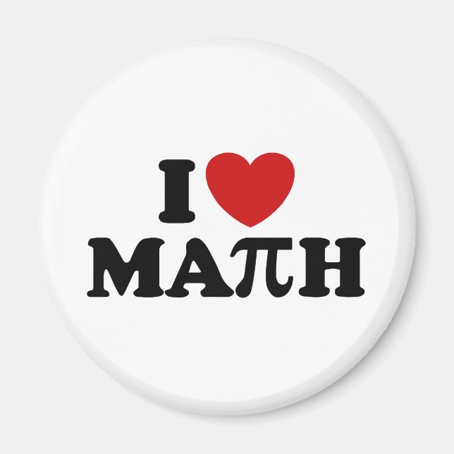 I Kärlek Math Magnet (Framsidan)