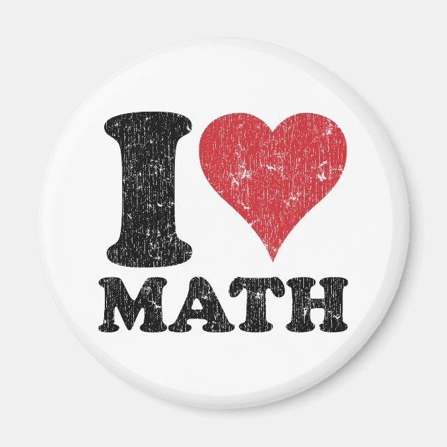 I Kärlek Math Magnet (Framsidan)