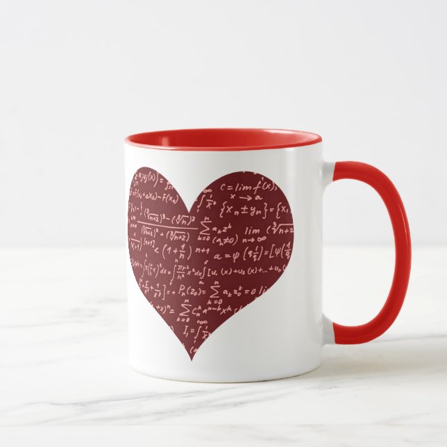 I kärlek math mugg (Höger)