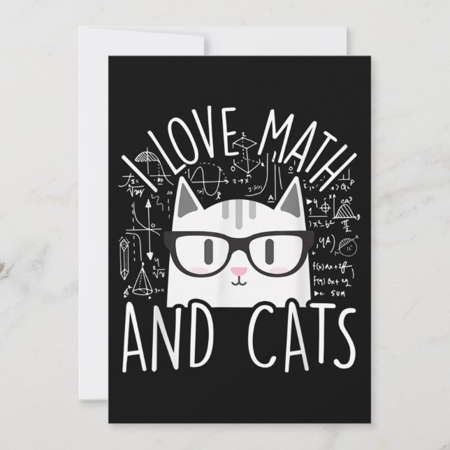 I Kärlek Math och Cats Cute Kattunge (Framsida)