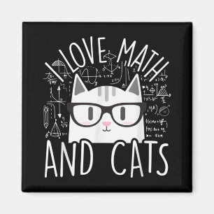 I Kärlek Math och Cats Cute Kattunge Magnet