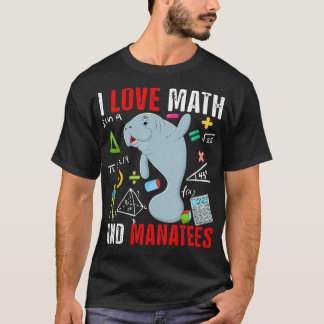 I Kärlek Math och Manas Funny Math Älskare Mana Zo T Shirt
