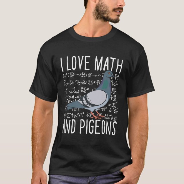 I Kärlek Math och Pigeons Avelers Birdenaskola Kid T Shirt (Framsida)