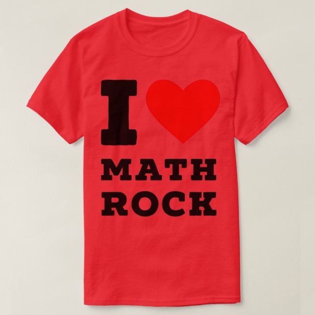 i kärlek math sten t shirt (Design framsida)