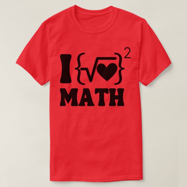 I kärlek math t shirt (Design framsida)