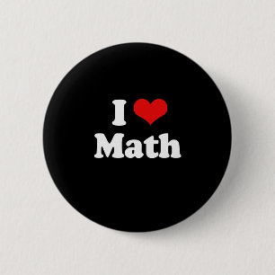 I Kärlek Math Tshirt Knapp